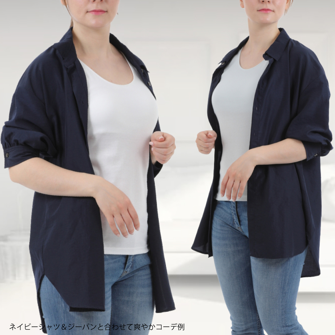 カップ付きタンクトップ ゴムなし